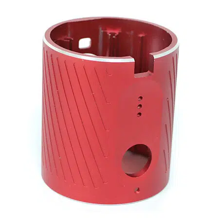 Carcasa de aluminio de alto brillo mecanizada por CNC