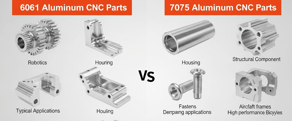 6061 aluminum and 7075 aluminum CNC parts and usage scenarios e1753263086831