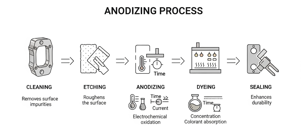 Alüminyum CNC parçaların yüzey işlemi e1753858173389