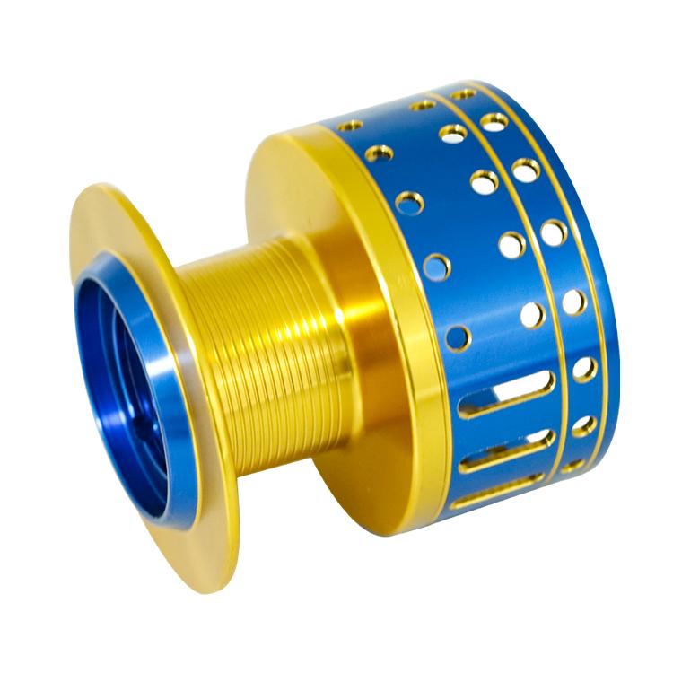 Aluminum parts CNC machining multi color anodizing