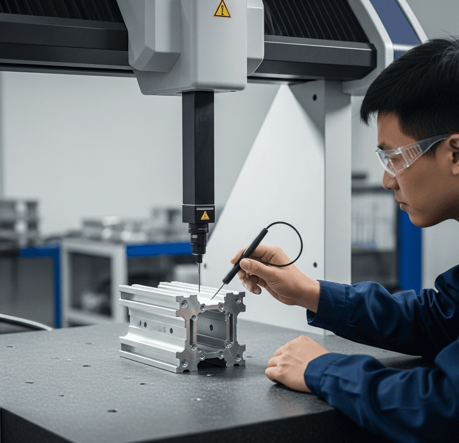 Aluminum profile parts CNC machining custom manufacturer e1753862659226