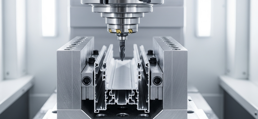 Piezas de perfiles de aluminio con mecanizado CNC e1753862142846