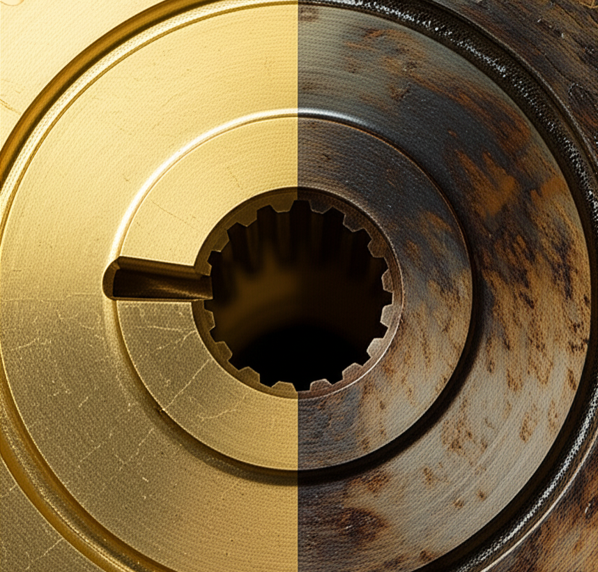 Why Do CNC Brass Parts Tarnish? Understanding Oxidation 6 Brass parts CNC rusted bad 1 e1752824124652