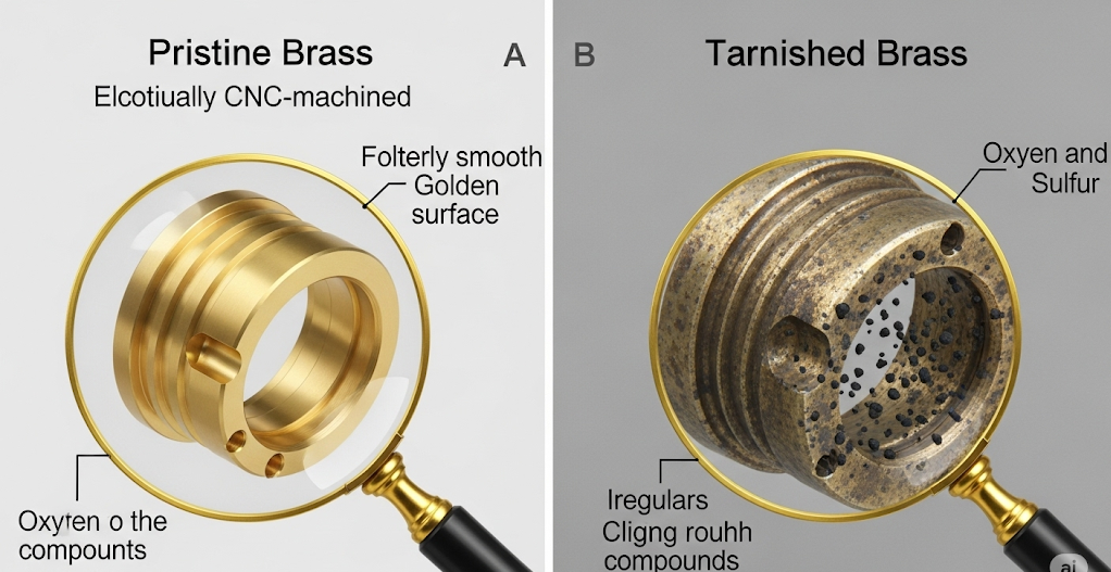 Pirinç parçalar CNC patina e1752822945775