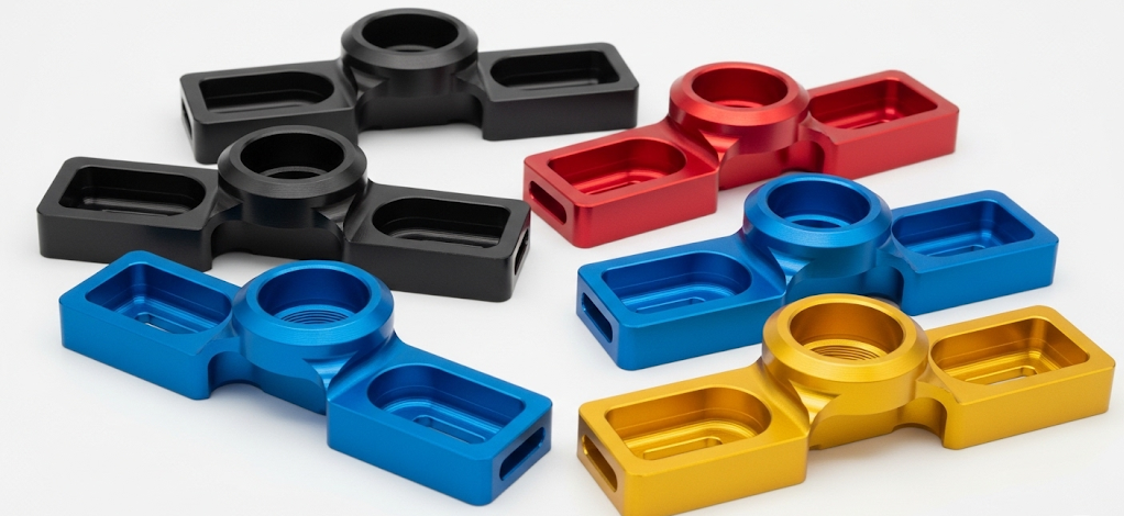 Piezas de aluminio 6061 mecanizadas por CNC anodizadas e1753258547568