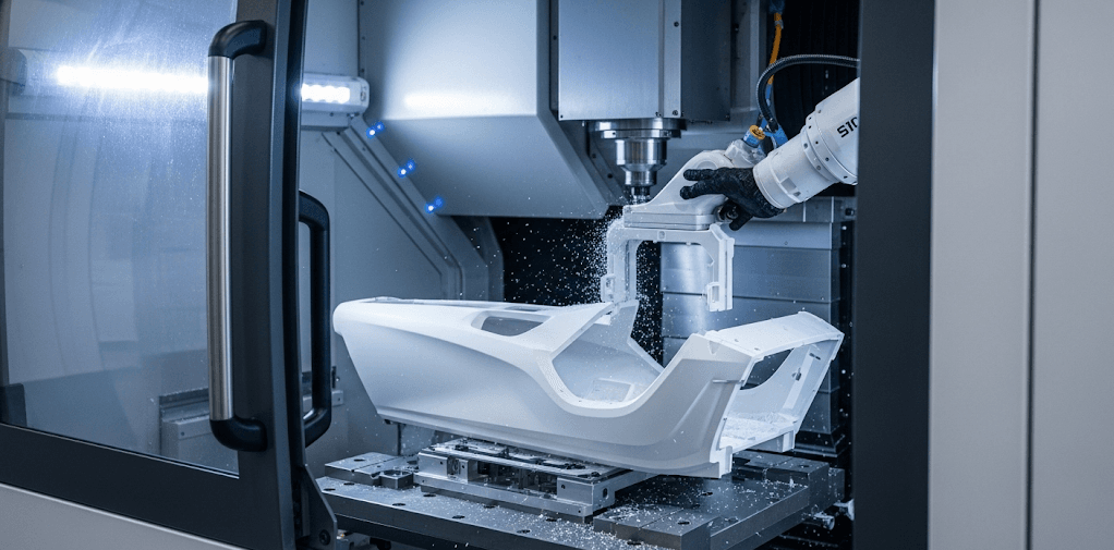 Beş eksenli CNC işleme ile ABS parçaları e1752388448416