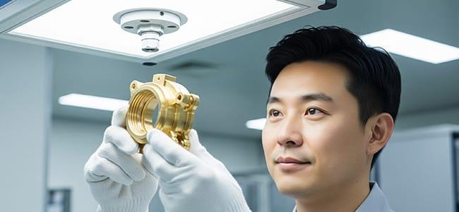 H96 brass cnc machining parts inspection