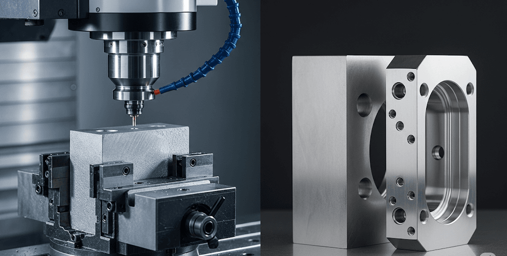 Piezas de mecanizado CNC vs impresión 3D e1752575289234