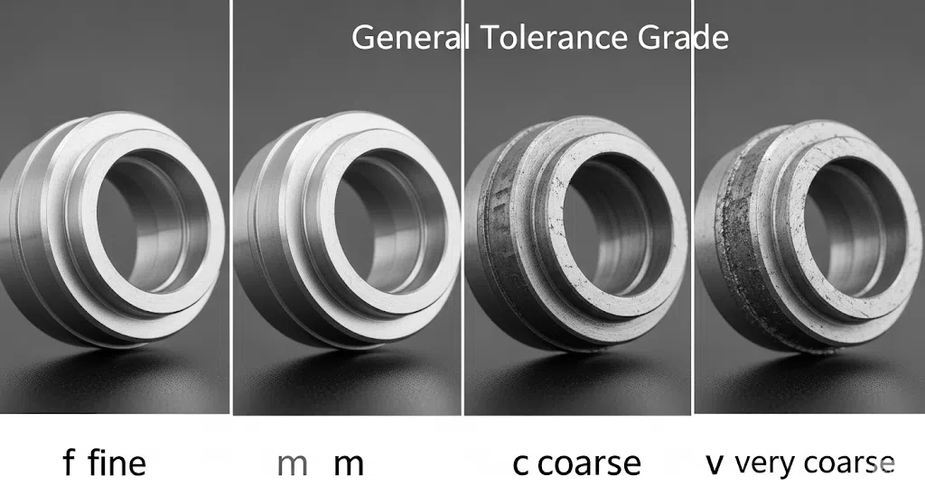 Tolerans sınıfı f m c v CNC işleme
