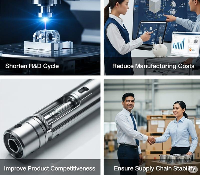 and iteration through fast CNC processing proofing services