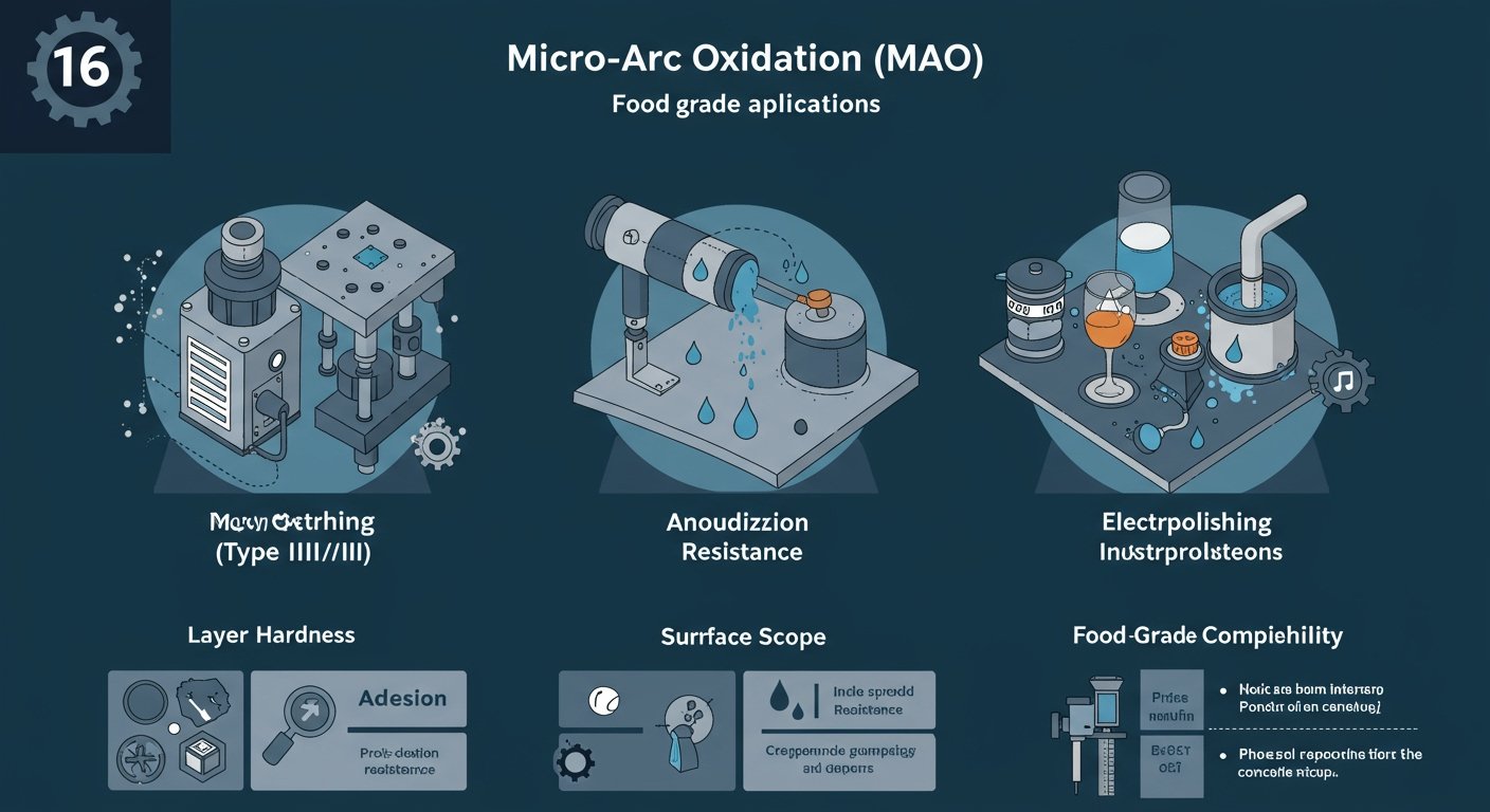 Food Grade Oxidation of Metal Parts Micro Arc Oxidation 1