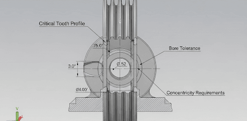 Robot synchronous pulley parts CNC machining design drawing e1754474709863