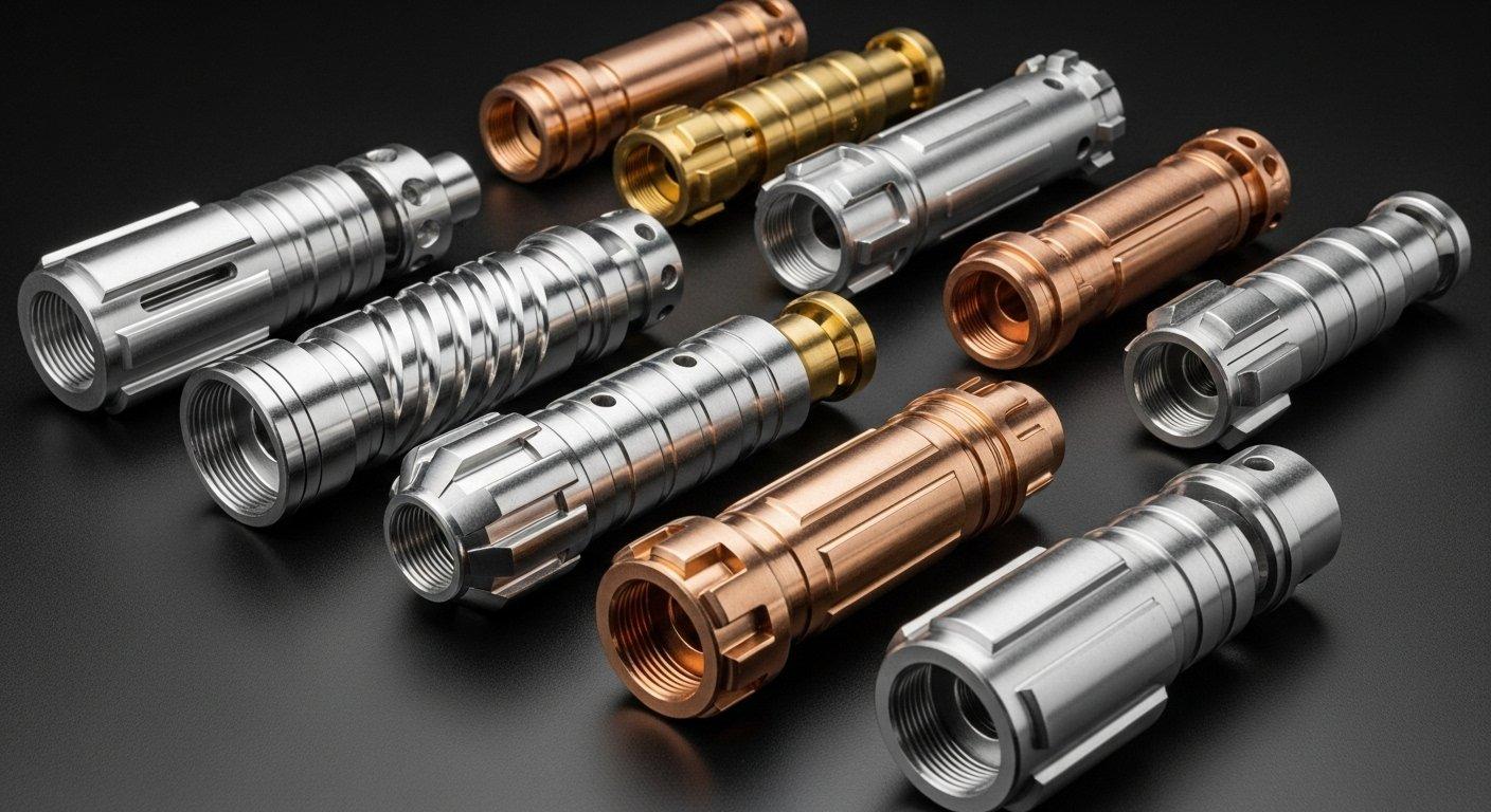 Präzisionsbearbeitete CNC-Teile des Lightsaber-Emitters