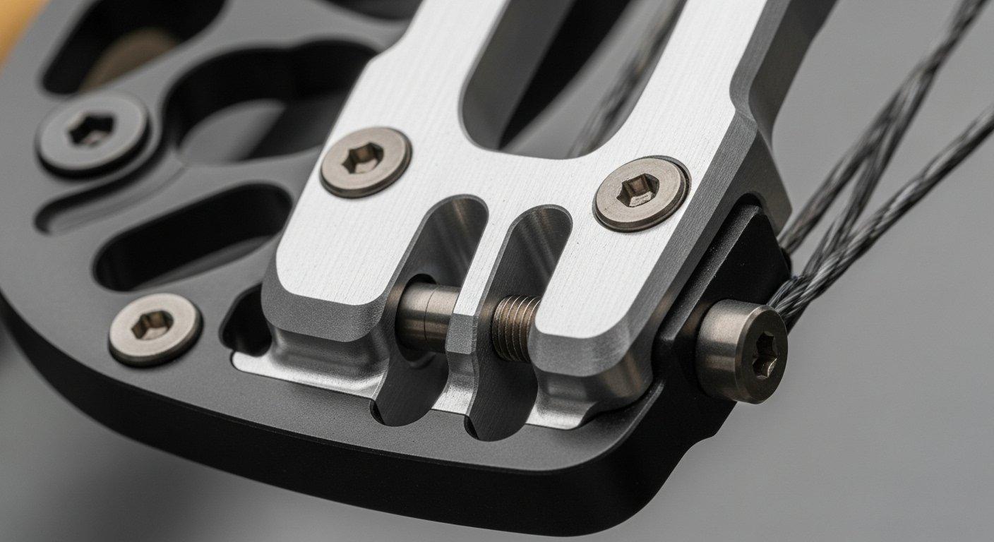 CNC-Aluminium-Bogenrad-System mit Titan-Teilen