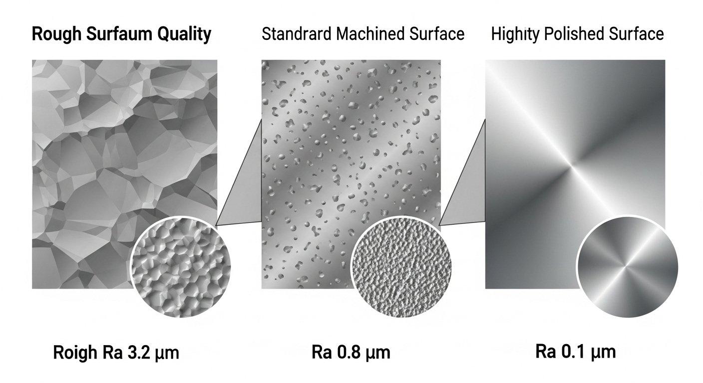CNC-Aluminium-Finishes von grob bis hochglanzpoliert