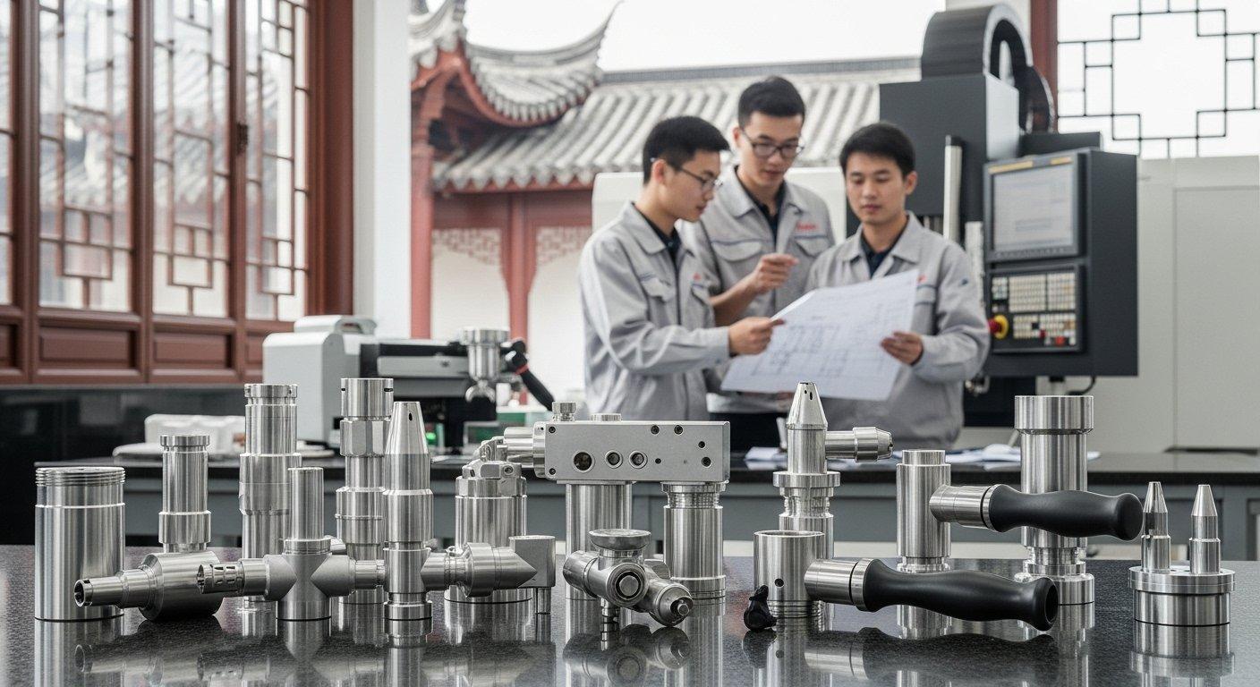 CNC machined coffee machine precision components