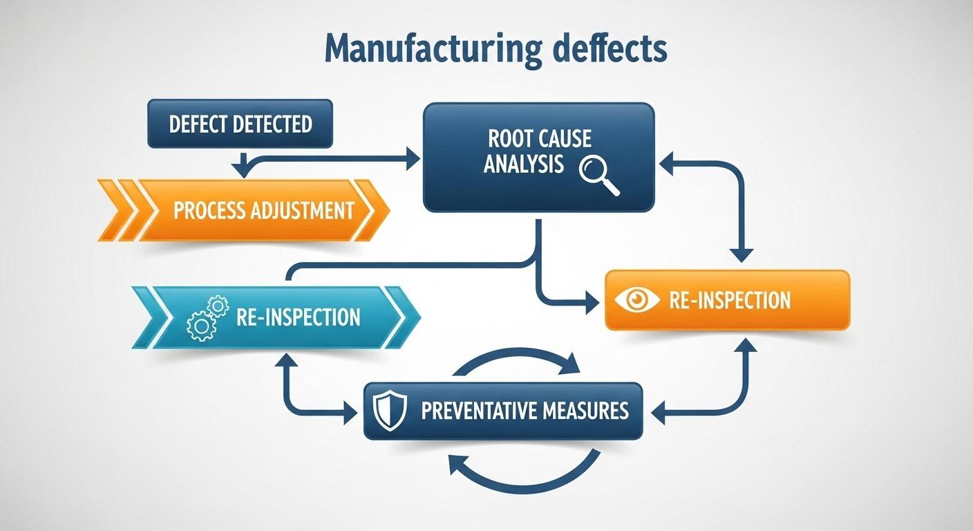 Qualitätssicherung bei CNC-Bearbeitung, Fehlerfluss