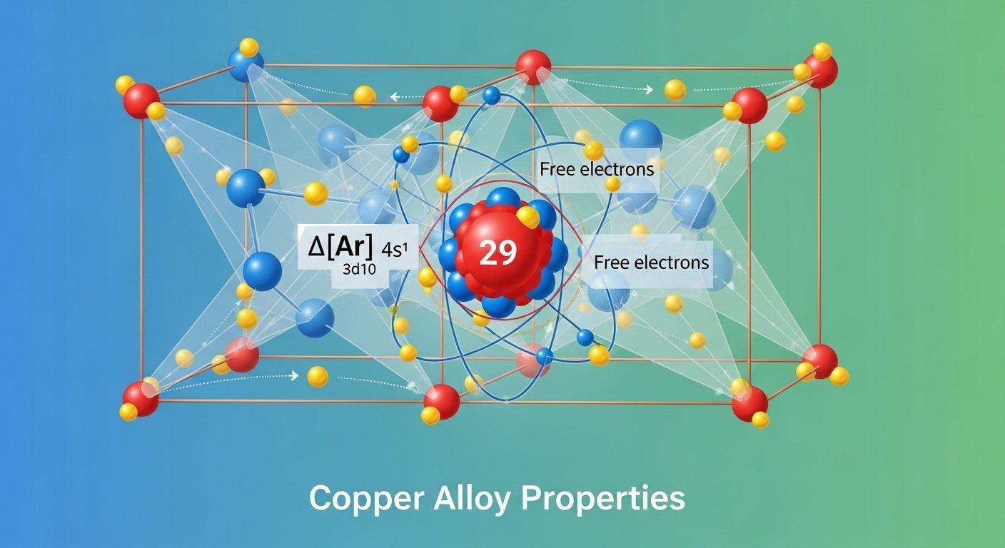 Copper atomic structure for quality alloy properti