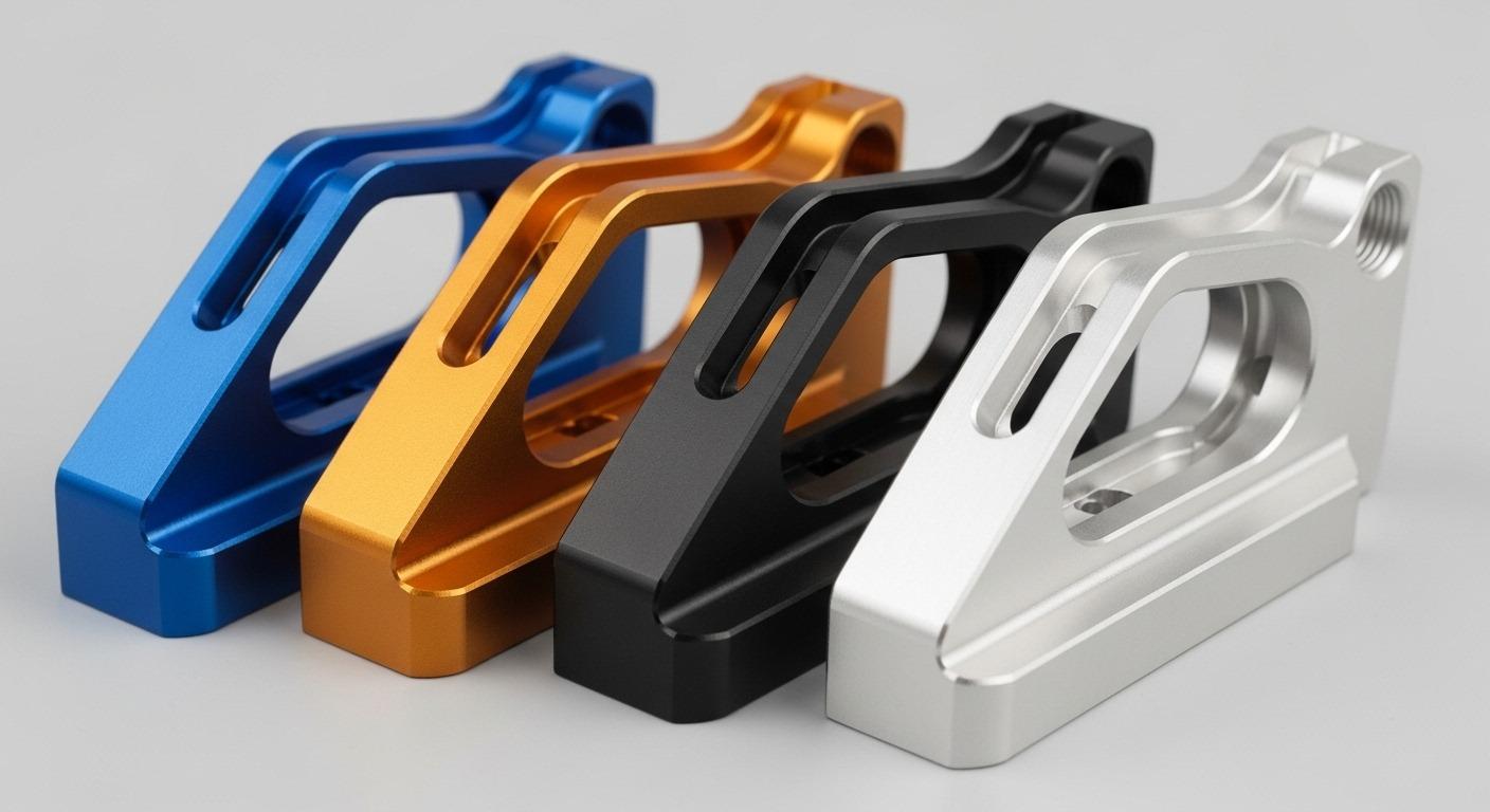 Piezas CNC personalizadas, 5 acabados anodizados variados