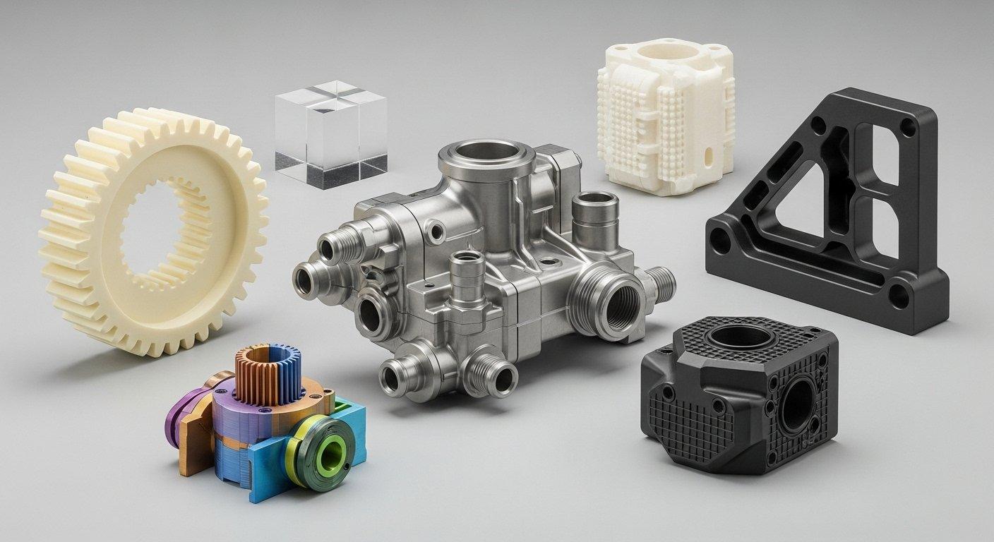 Composants en plastique CNC personnalisés PEEK, Delrin, Nylon