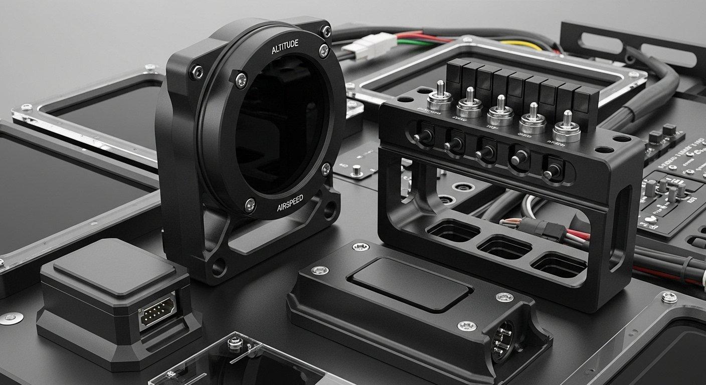 Pièce d'assemblage en aluminium CNC anodisé dur pour l'aérospatiale