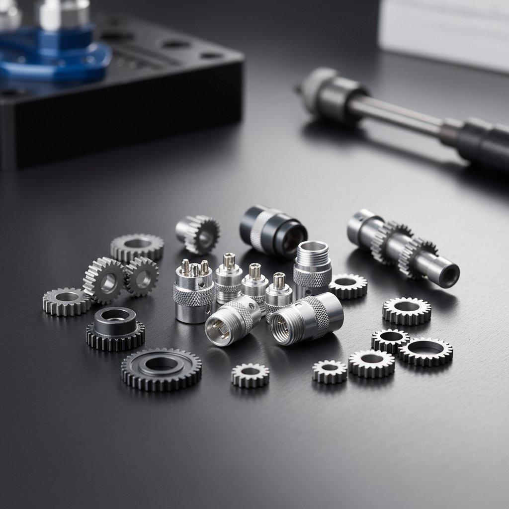 High quality product collection showcasing precision machined aluminum components including intricate connectors durable sensor housings and mi