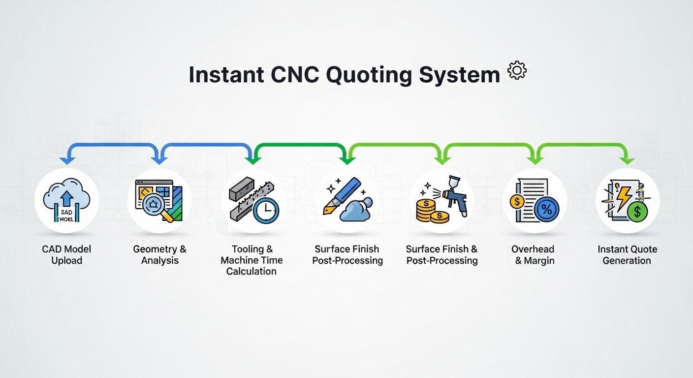 Flujo del Sistema de Cotización CNC Instantáneo