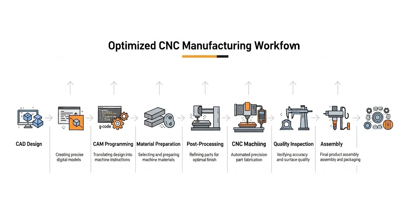Calendrier du processus optimisé pour les pièces de dispositifs de fumage CNC