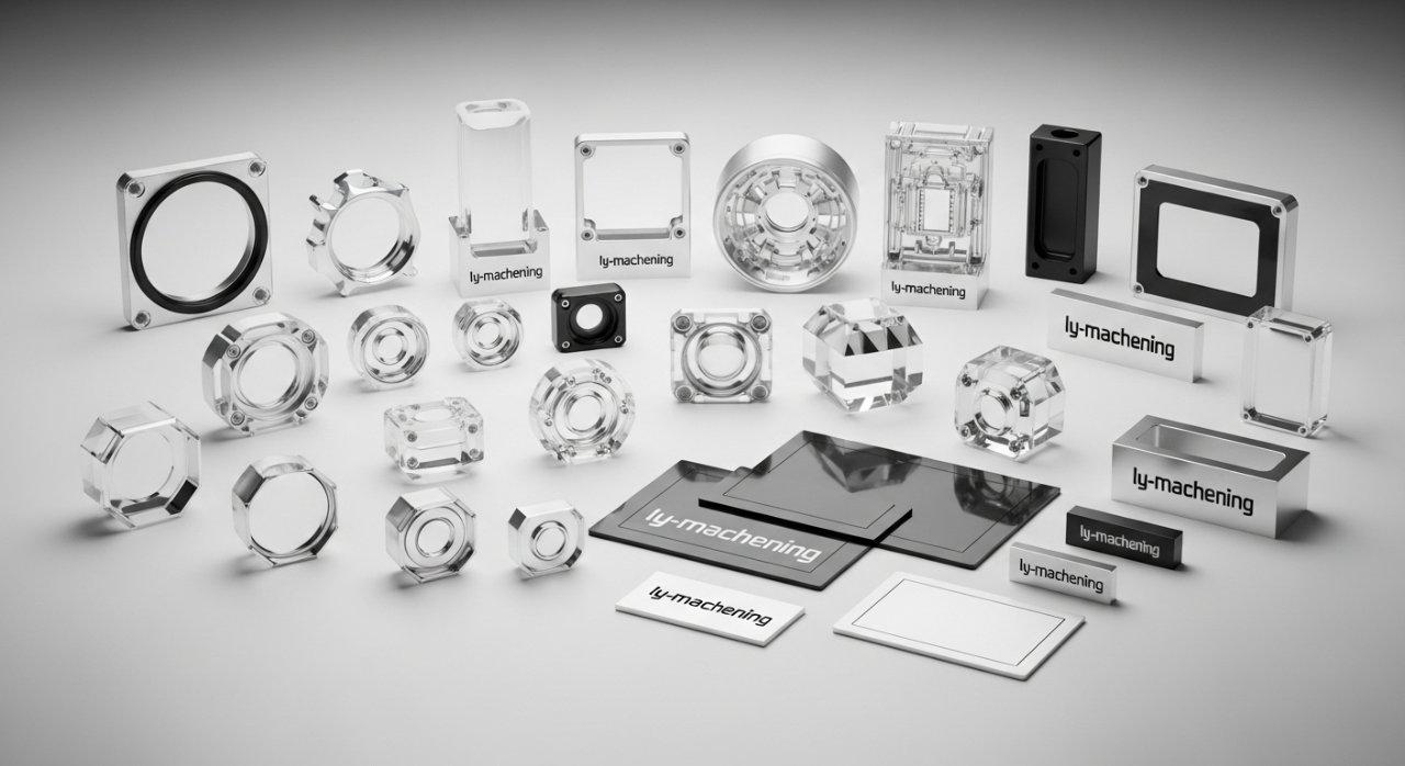 PMMA components, high-precision machining, optical lenses, medical device housings, ly-machining