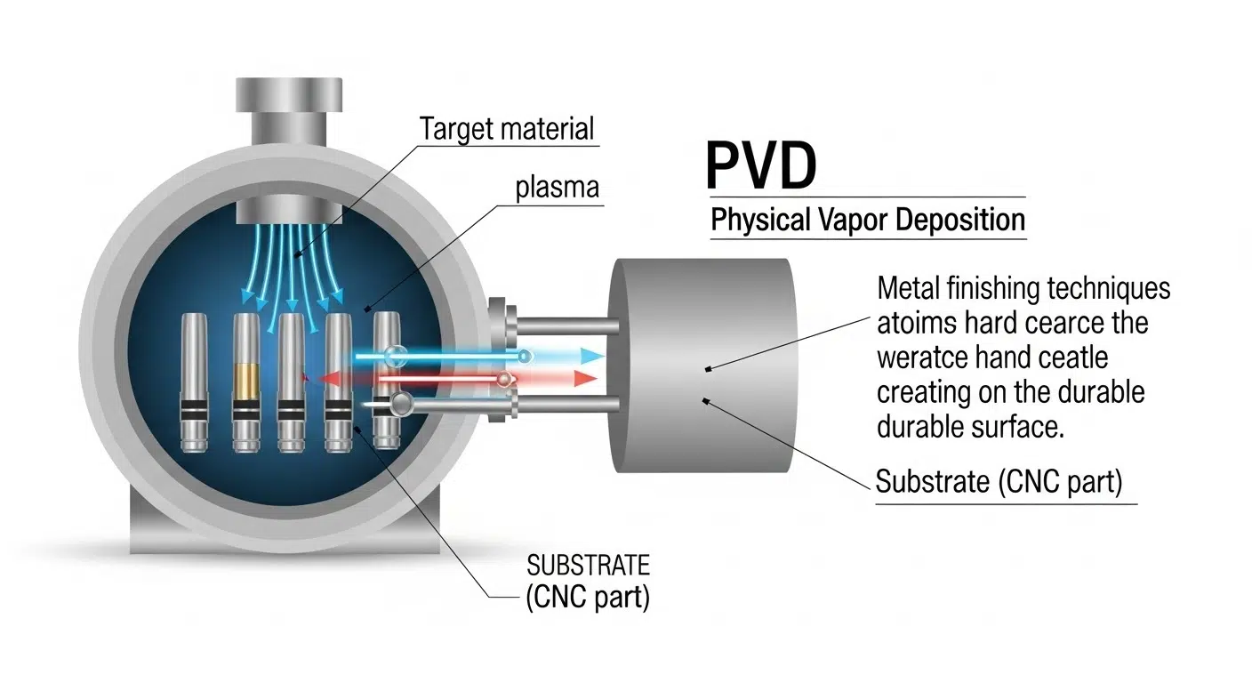 PVD coating lightsaber CNC parts metal finishing