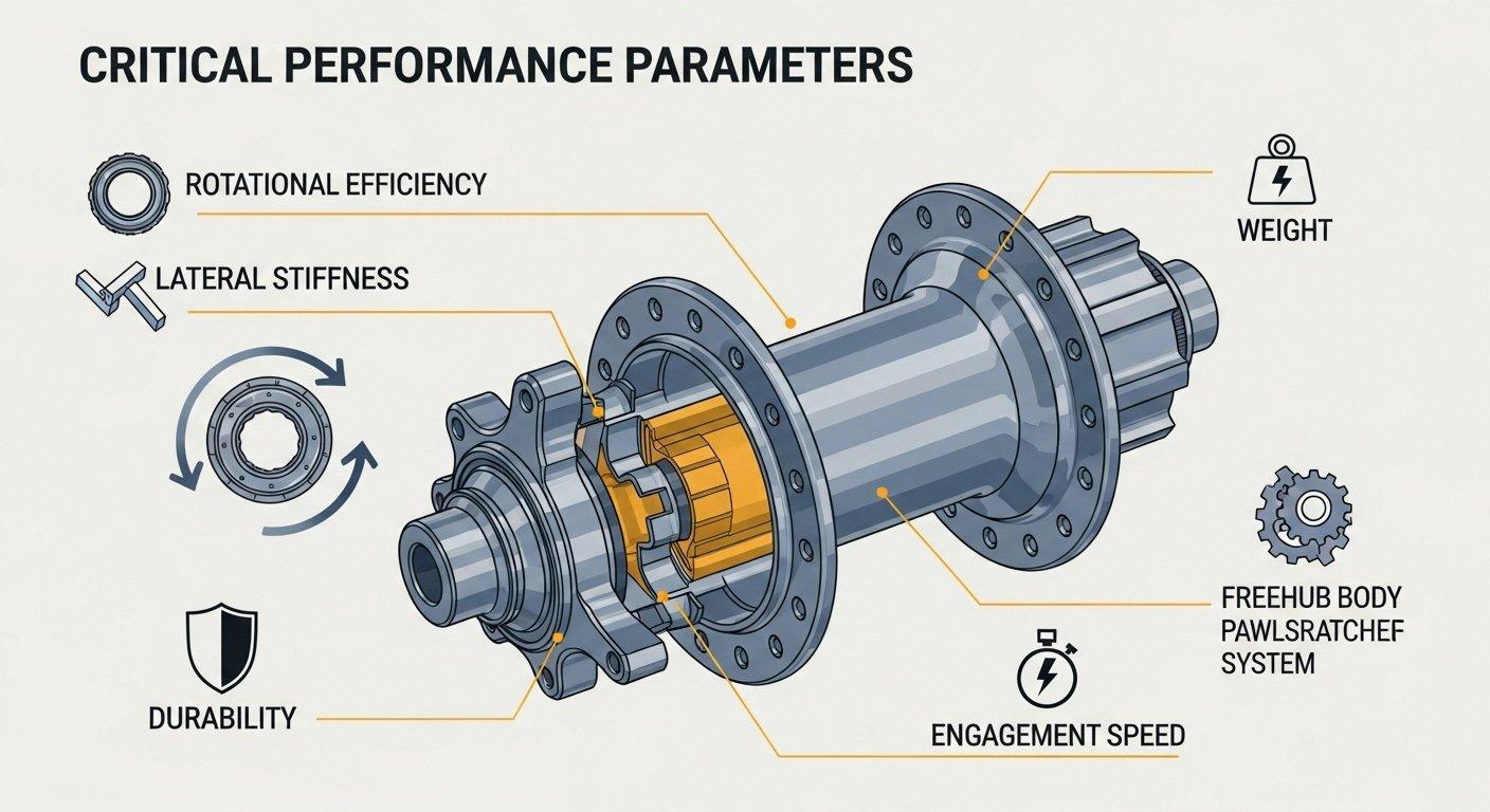Gráfico de rendimiento del buje de bicicleta CNC de precisión