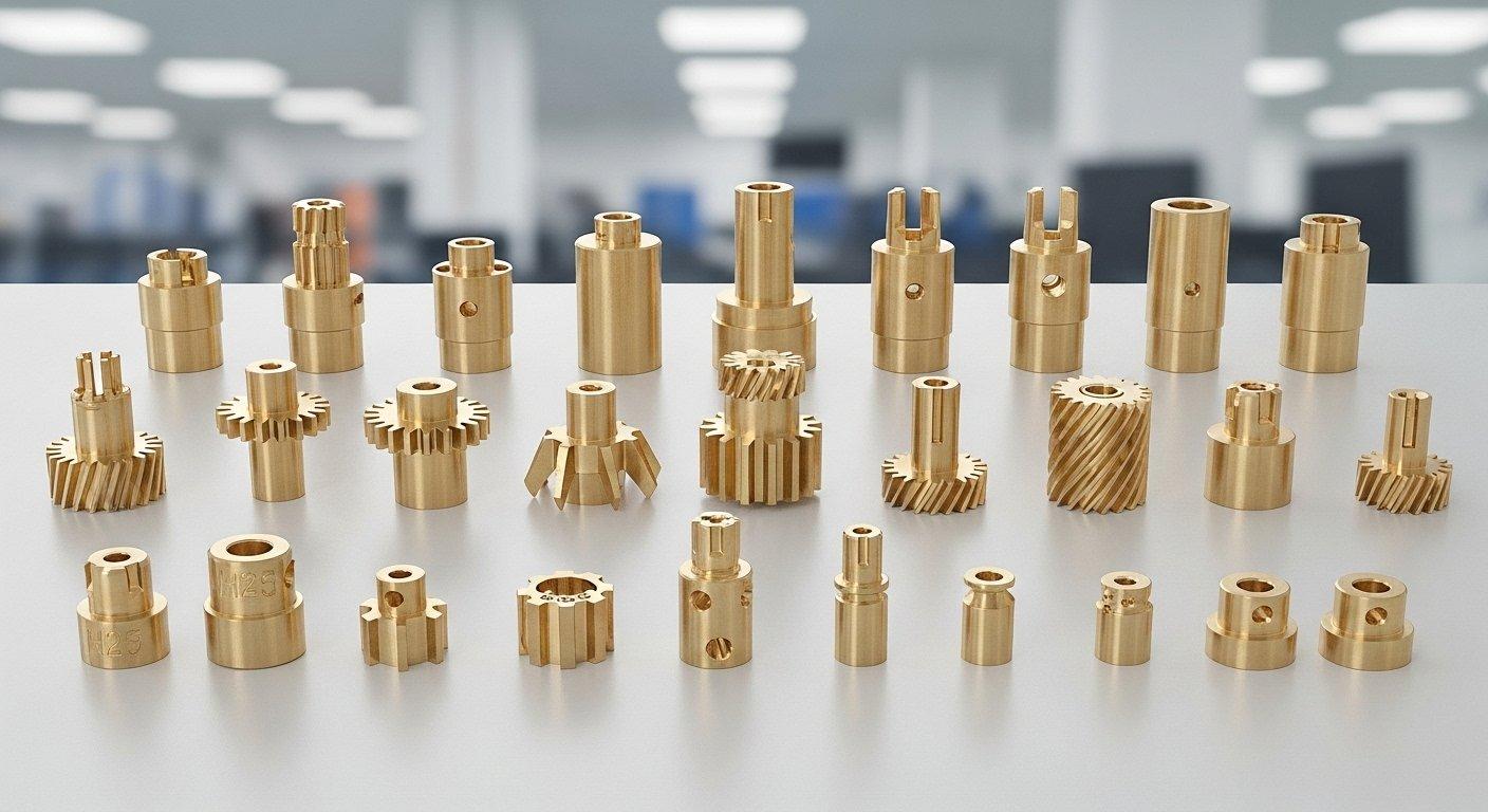 Engranajes de latón de precisión CNC contactos conectores