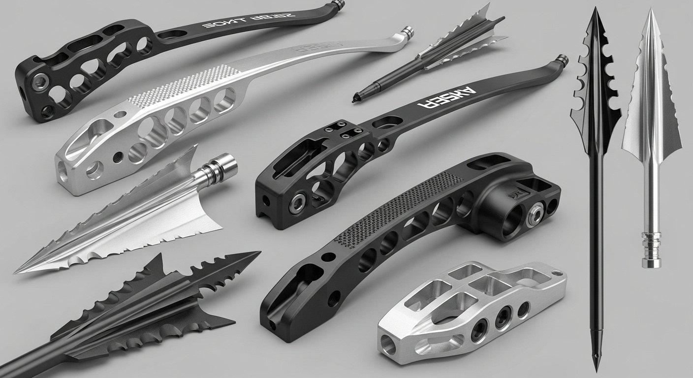 Präzise CNC-gefertigte Bogenbauteile Collage