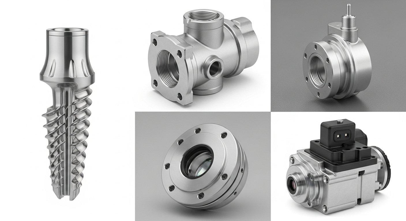 Pièces CNC de précision médicales, aérospatiales, automobiles