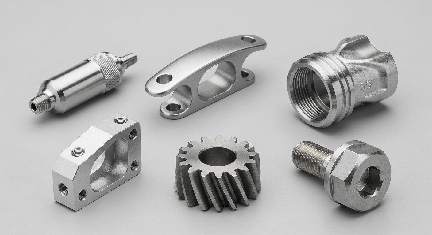 Pièces CNC en acier inoxydable médical, marin, alimentaire g