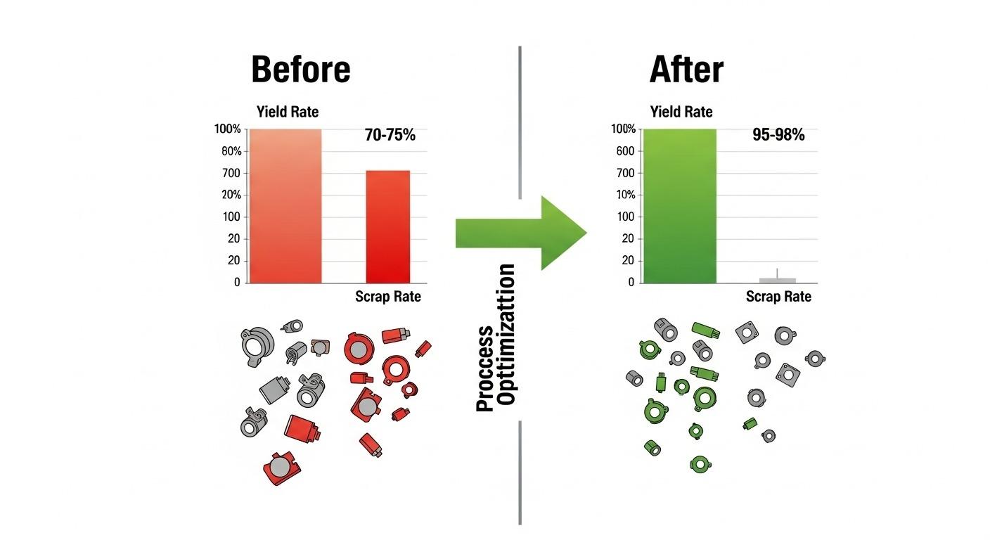 Rendimiento de CNC de piezas de tabaco, reducción de desechos mínimos