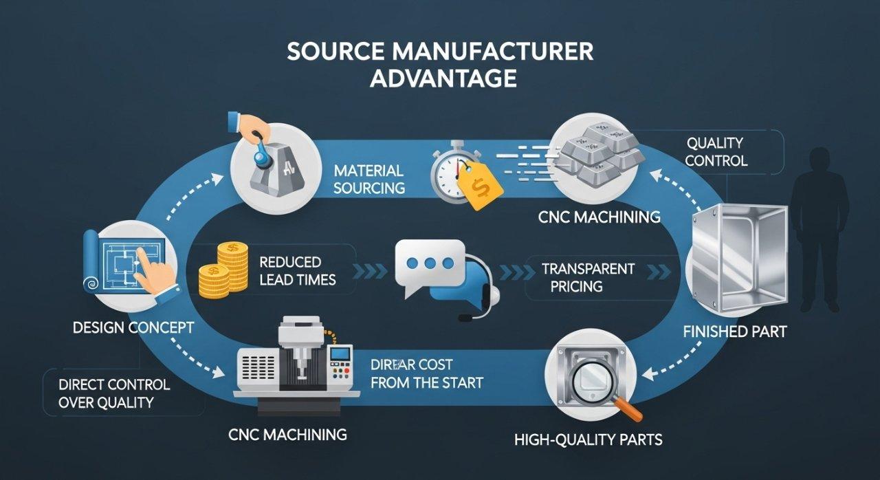Usinage CNC d'enceintes en aluminium, fabricant source, fabrication directe, pièces en aluminium sur mesure, délais de livraison réduits