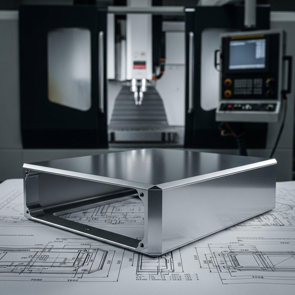 maßgeschneidertes Aluminiumgehäuse, CNC-Bearbeitung, eloxierte Oberfläche, Präzisionsfertigung, Engineering-Design