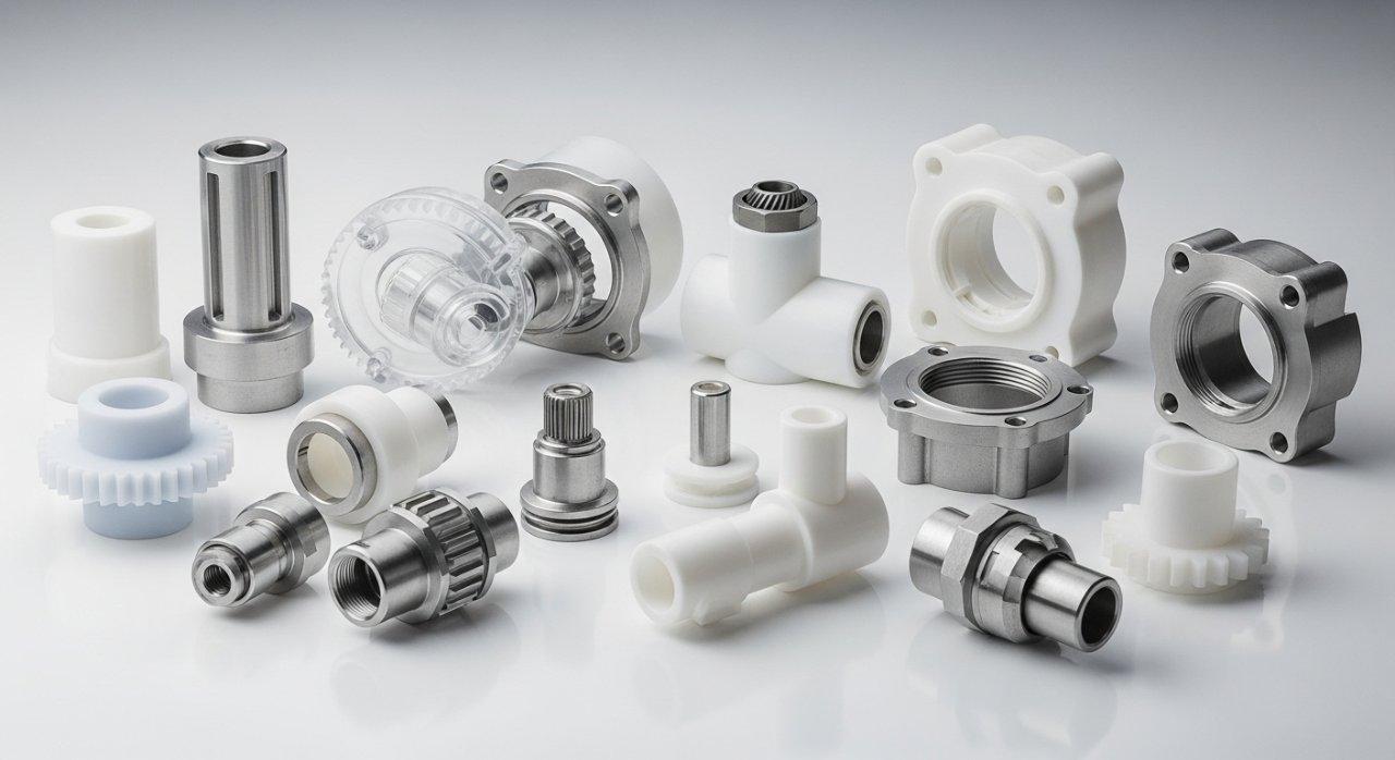 food-grade PP CNC parts, precision machined polypropylene, custom plastic CNC components, advanced CNC manufacturing, high-quality engineering plastics